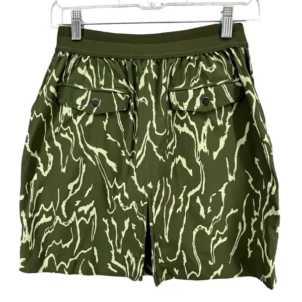 Athleta Vienna‎ Cargo Skirt Skort 2 Green Stretch Golf Sports Outdoors UPF 50+ - Image 6