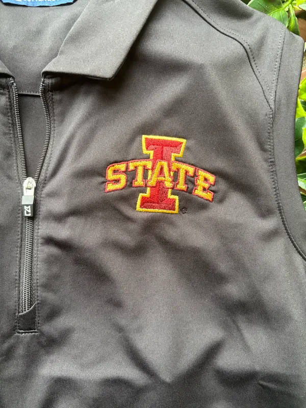 Cutter and Buck Black Iowa State polo tank size small - Image 3