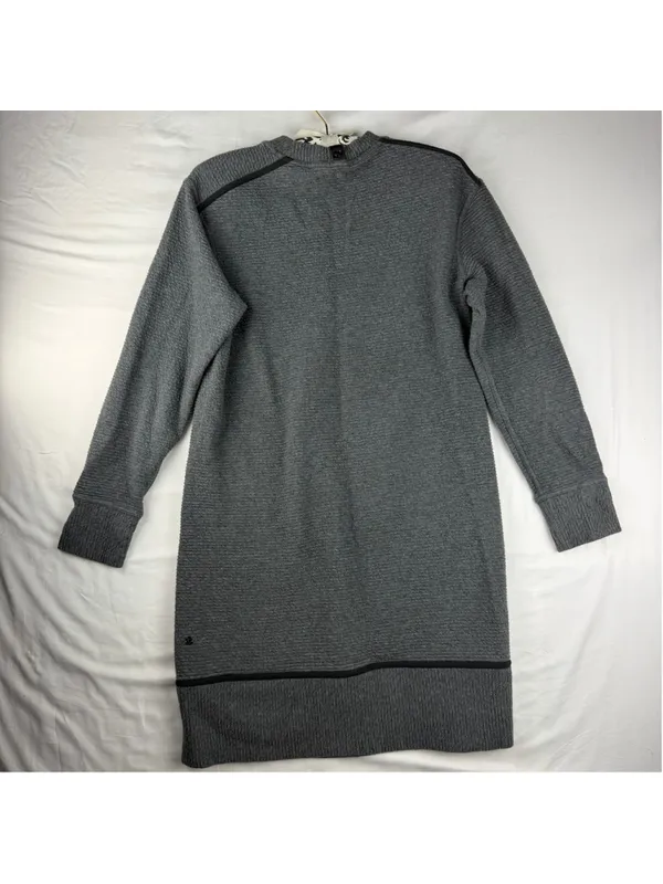 Lululemon Athletica On Repeat Dress Size 6 Heathered Grey Oversized Athleisure - Image 2