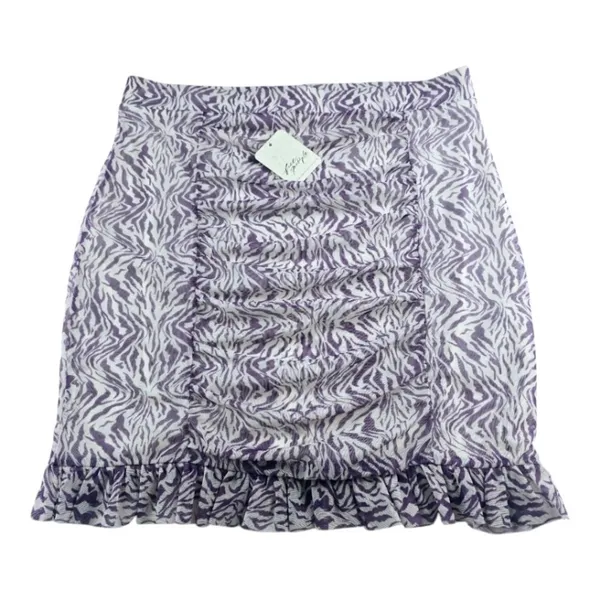 Free People NWT Women's Romi Mesh Mini Skirt In Zebra Combo Size Small‎ - Image 3