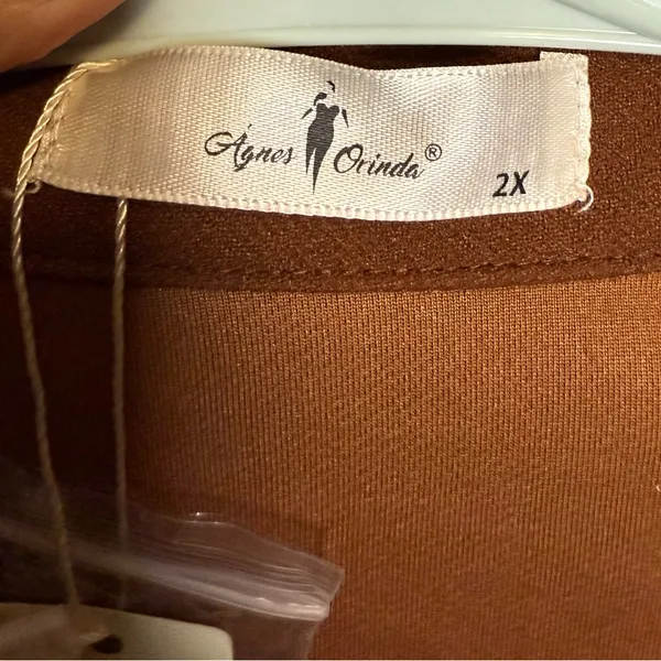Elegant Women's Tan Blazer by Agnes Orinda (0370) - Image 3