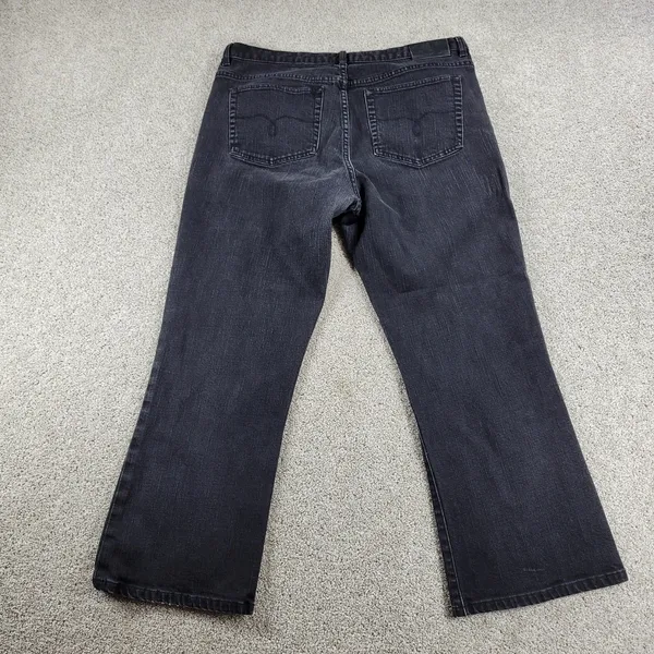 Lauren Jeans Co Ralph Lauren Womens Jeans 14 Black Classic Cowboy Bootcut Denim - Image 3