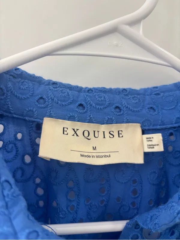 Exquise Tobie Eyelet Mini Shirtdress - Image 6