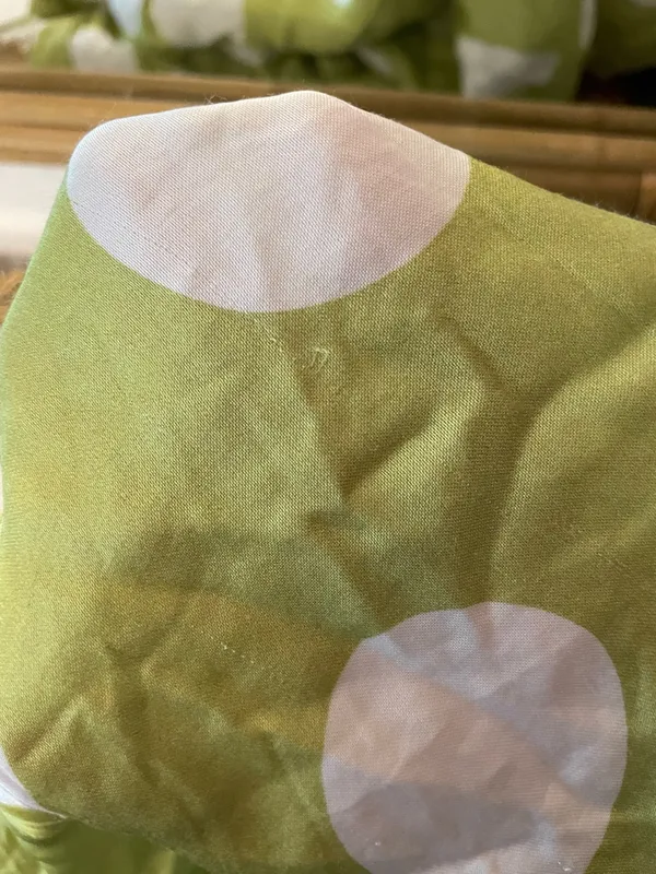 For Love & Lemons Lime Green Polka Dot Adira Mini Dress Medium - Image 9