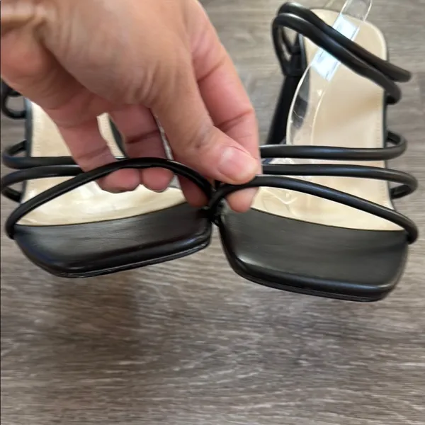 Nine West Stylish Black Women's Heels Strappy Sandals - Image 4