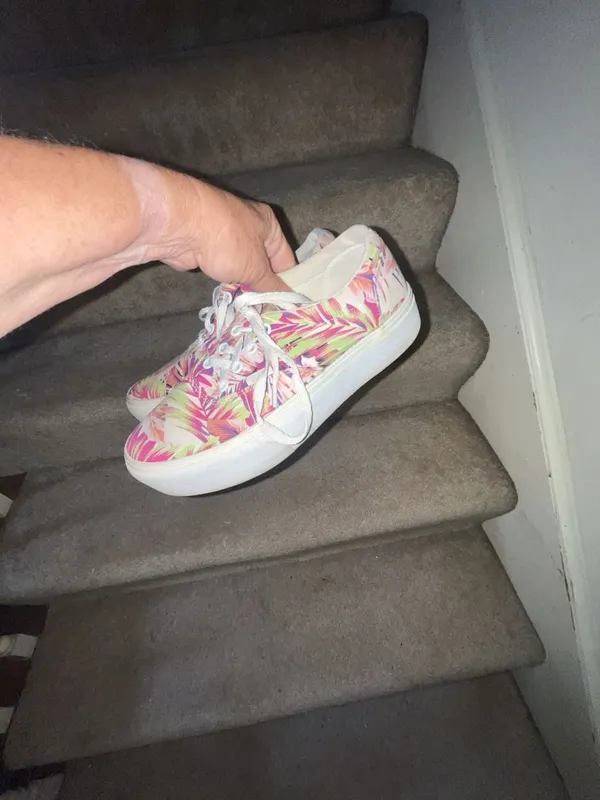 Vans Women Doheny Platform Sneakers Paradise Tropical Floral Lace Up Size 7.5 - Image 2