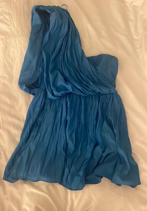 The Pants Store Blue One Shoulder Romper - Image 2