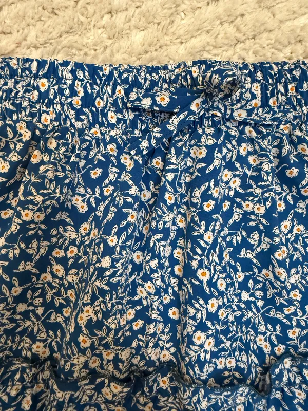 Zaful Blue Floral Skirt Set - Image 2