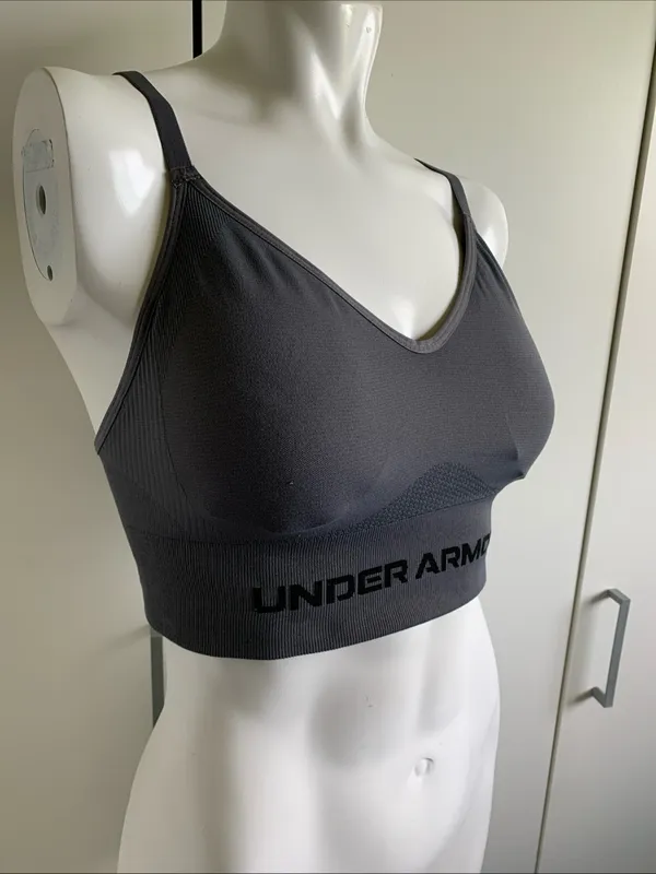 Under Armour vanish seamless low size medium gray sports bra - Image 2