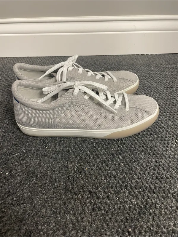 Rothys The Lace Up womens gray sneakers tie shoes size 10 - Image 2