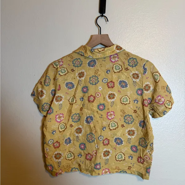 Marine Layer‎ Daydream Retro Hibiscus Pajama Top - Image 5