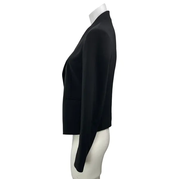 Theory Lanai Women's Black Long Sleeves Open Front Blazer Coat Jacket Size 00 - Image 2