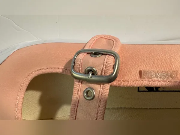 Vans Peach Mary Jane Platform Flats with Buckle size M6.5 W8 NWOB - Image 14