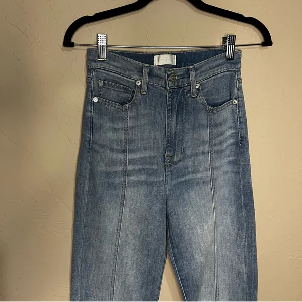 Seven for All Mankind The Ultra High Rise Dojo Center Seam‎ Flare Trouser Jeans - Image 5