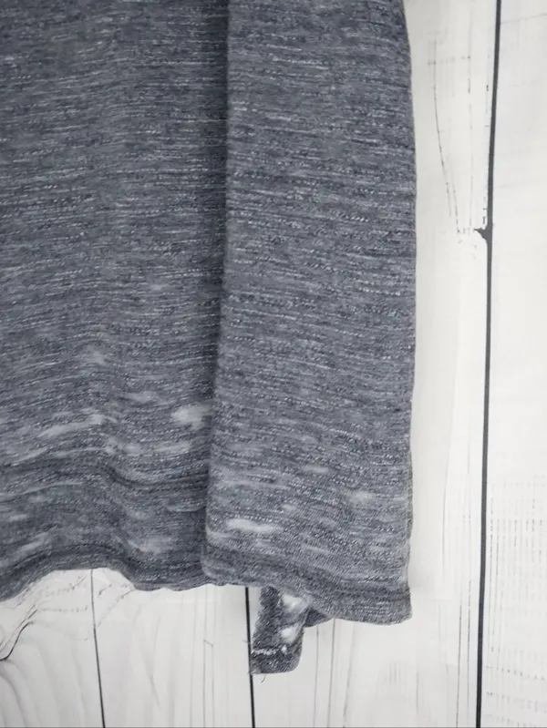 We The Free Free People Heather Gray V-Neck Short Sleeve Everyday Burnout Tee - Image 7