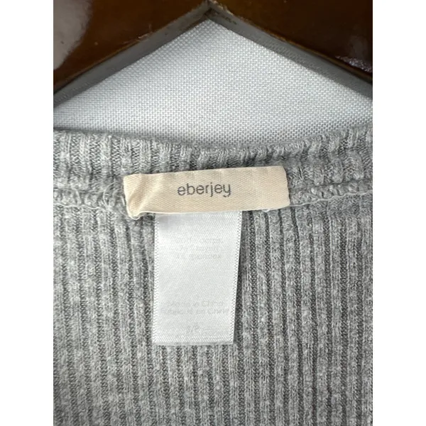 Women’s Eberjey Small Light Gray Ribbed Tank Top - Image 4
