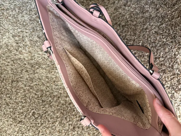 Guess Los Angeles Blush Pink Tote Bag Purse - Image 5