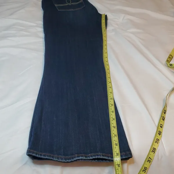 Lucky Brand Blue Flare Wide Leg Jeans - Image 4