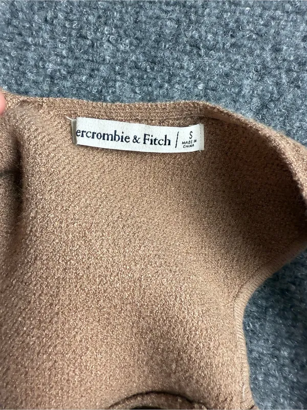 Abercrombie & Fitch Woman Small sweater V-neck subtle ribbed Tank - Image 5