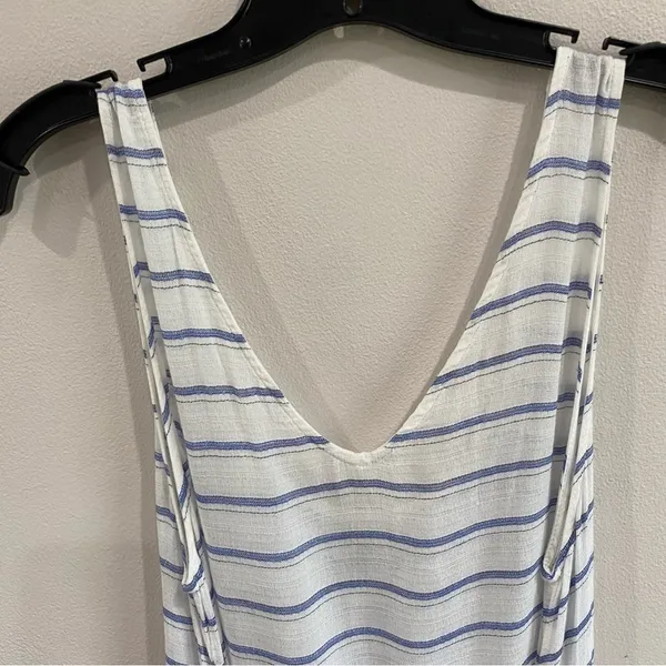 PilyQ‎ Bay Stripe Sophie Tie Dress Swim Cover Up Beach Resort Wear M/L - Image 6
