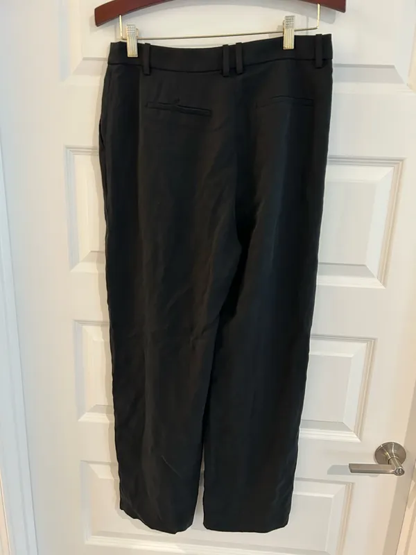 J Crew Straight Leg Pants Black Size 8 - Image 7