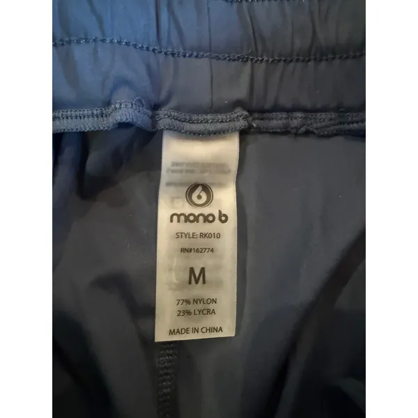 Mono B Joggers Womens Size M Navy Blue New NWT RK010 Athletic Activewear‎ Pants - Image 5