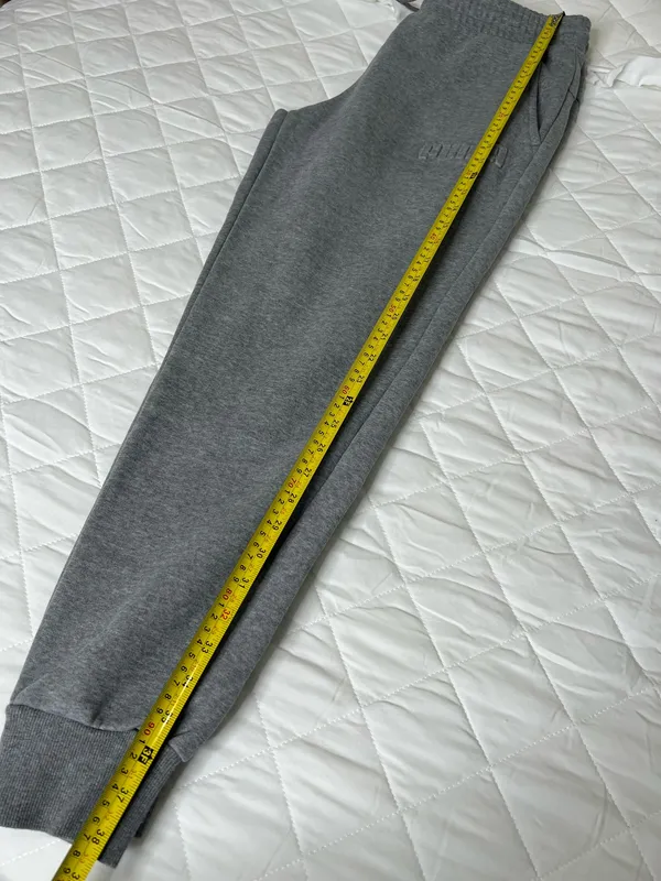 Puma Mens Gray Jogger Sweatpants Size L Y2K Minimal Streetwear Lounge - Image 5