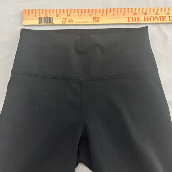 Fabletics PowerHold Black High Waisted Biker Shorts with Pockets Womens - Image 4