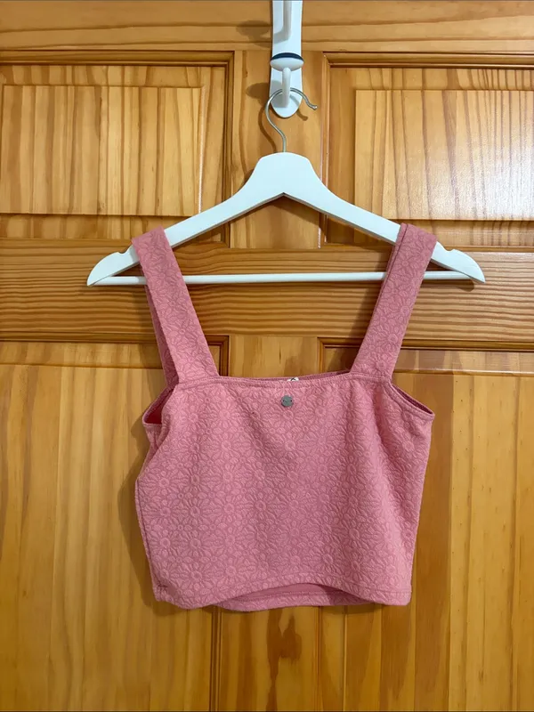 Roxy Size Small Pink Crop Top Tank Top - Image 3
