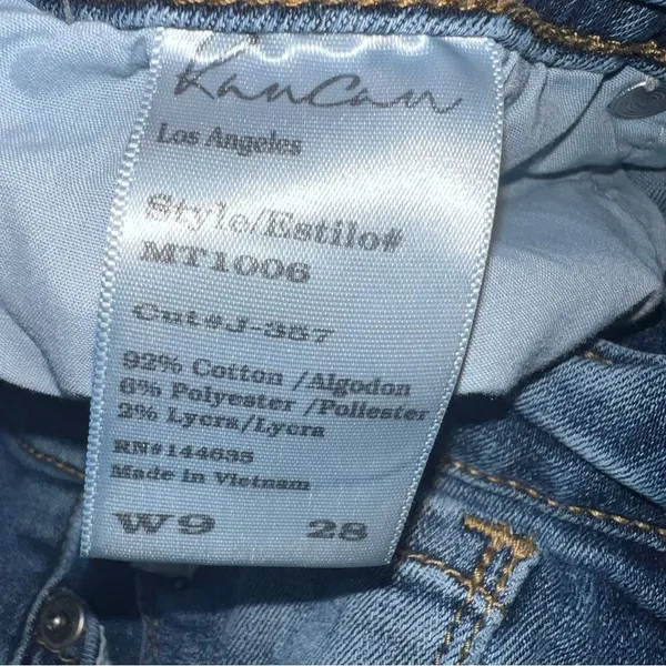 KanCan Estilo Style Women's Medium Wash Straight Leg Ankle Length Distress Jeans - Image 12