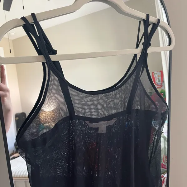 Victoria's Secret Black Sheer Chemise - Image 3