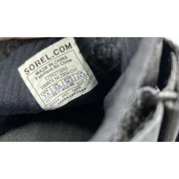 Sorel Kinetic Black Mesh Sneakers Womens 7.5 Casual Athleisure‎ - Image 4