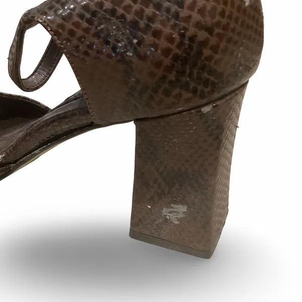 Vintage GF Originals Faux Snakeskin Heels - Image 8