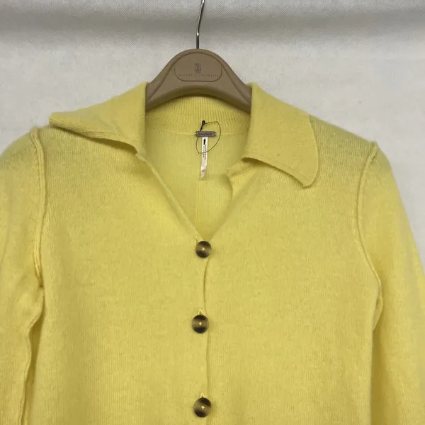 new Free People Sz XS Paloma 100% Cashmere Cardi Button Front Cardigan Sweater - Image 6