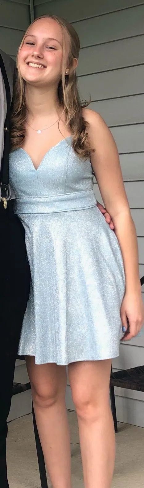 Homecoming Dress Silver - Image 4