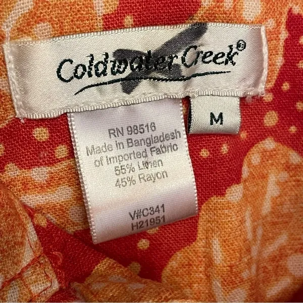 Vintage Coldwater Creek Blazer Linen & Rayon vintage jacket - Image 8