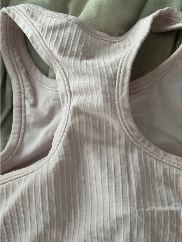 Lululemon Pink Cropped Tank - Image 2