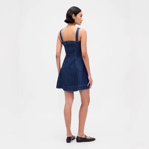 Gap Denim Zip-Front Mini Dress - Image 2