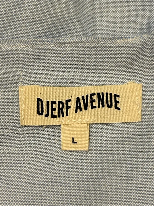 Djerf Avenue Breezy Embroidered Dress Blue Size Medium 100% Orangic Cotton - Image 11
