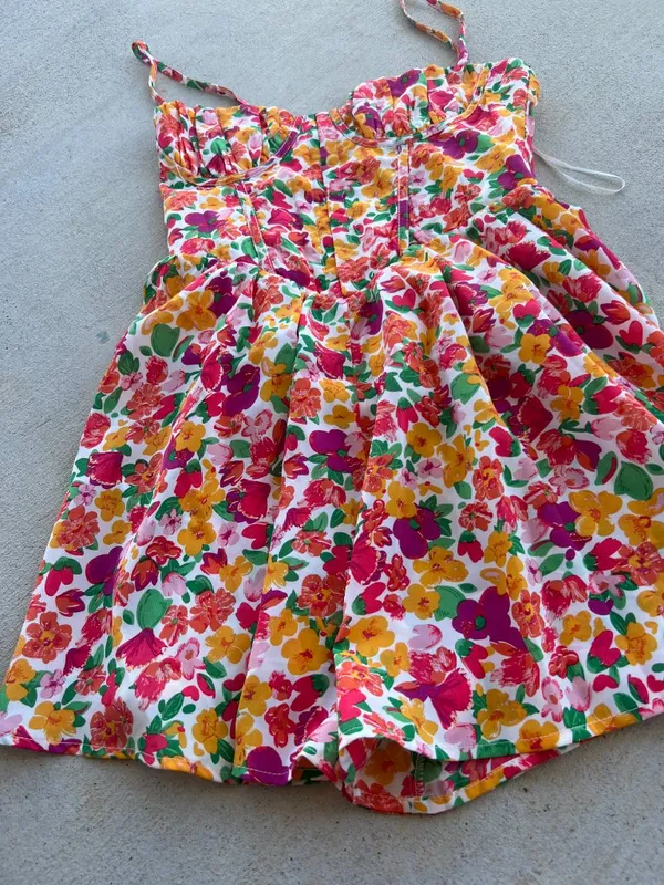 Hello Molly Daily Glam Romper‎ Floral Dress Like Women's 4 Summer - Image 9