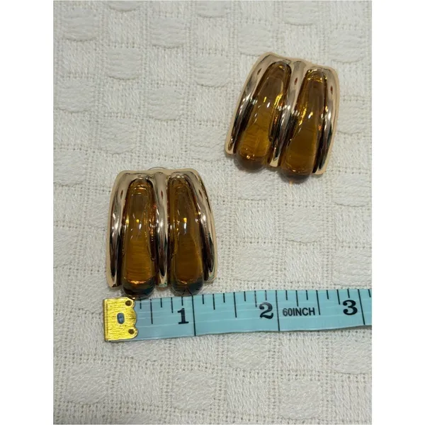 8 Other Reasons Gia Stud Earrings Brown / Gold - Image 8