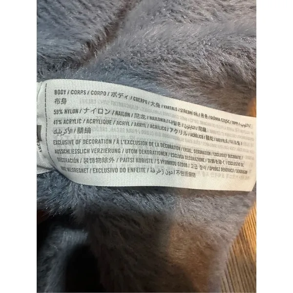 Abercrombie &‎ Fitch Soft Collection Periwinkle blue fuzzy super soft sweater sz - Image 7