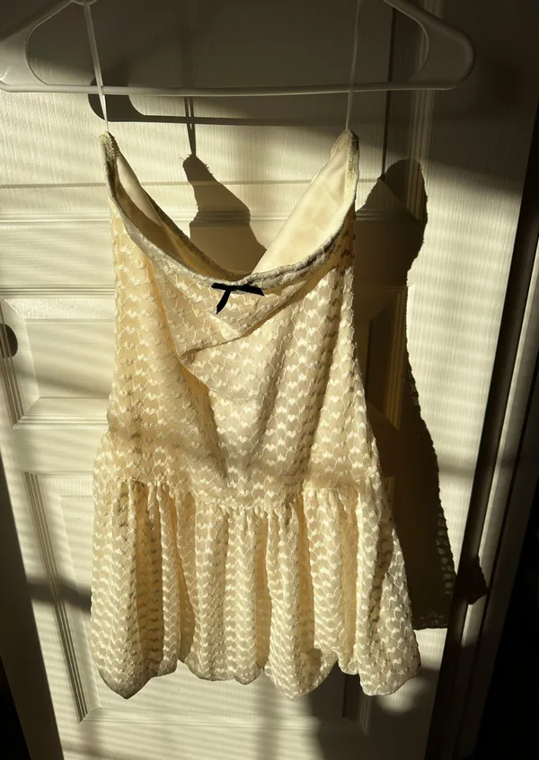 White Mini Dress Size M - Image 6