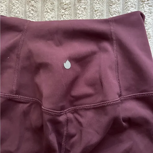 90 Degree by Reflex burgundy high waist leggings - Image 4