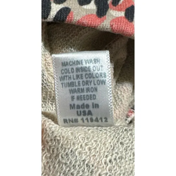 Monrow Small NWT Orange Leopard Print Joggers Soft Cozy Lounge - Image 6