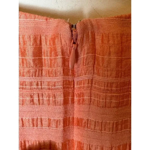 Gal Meets Glam Dress Women 6 Peach Coral Sleeveless Fiona‎ Tiered Maxi Boho - Image 11