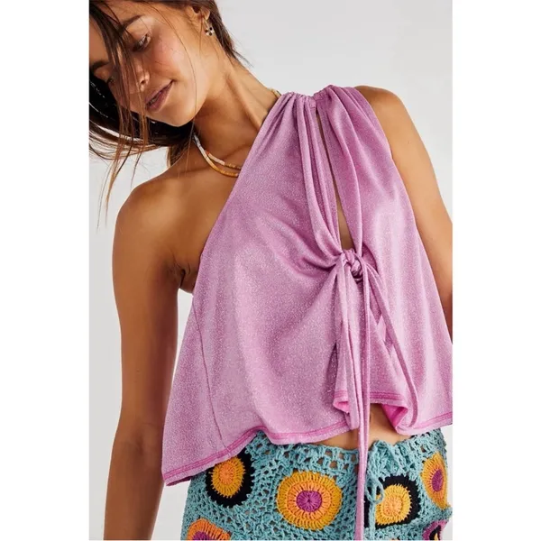 Free People Wanna Dance Metallic‎ Convertible Top - Image 3