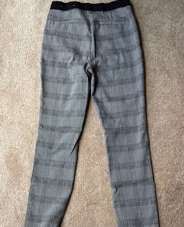 Gray Plaid Pants Size 8 - Image 2