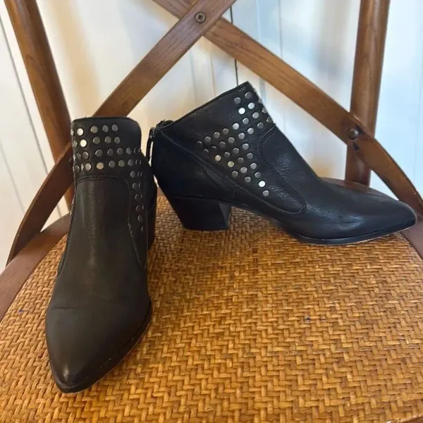 1. State black leather grommet black bootie 6 - Image 9