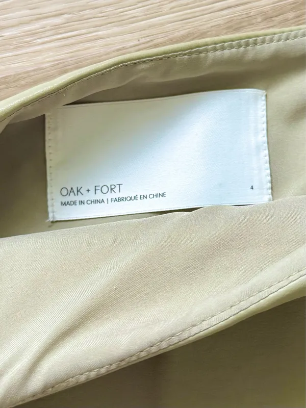 Oak+Fort Faux Leather Mini Skirt - Image 2